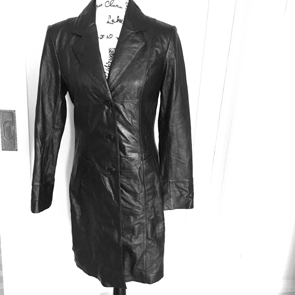 Authentic Leather Trenchcoat